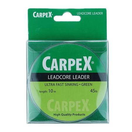Lead Core 35LB, 10m, green/black with grass Carpex 94-LC-357