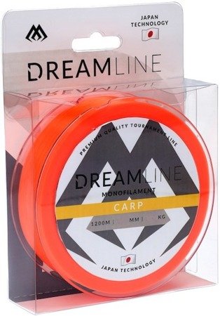 MIKADO ŻYŁKA KARPIOWA DREAM LINE CARP (FLUO ORANGE) - 0.28mm / 8.60kg / 1200m - 1 szp.