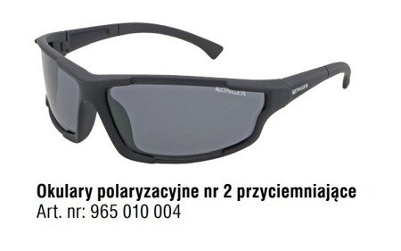 OKULARY POLARYZACYJNE NR.2 PRZYCIEMNIAJĄCE+SMYCZ KONGER 965010004