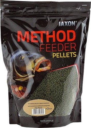 PELLETS JAXON METHOD FEEDER 2MM MARCEPAN ZIELONY 500G JAXON FM-PE32