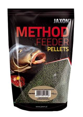 PELLETS METHOD FEEDER 4MM MARCEPAN ZIELONY 500G JAXON FM-PE22