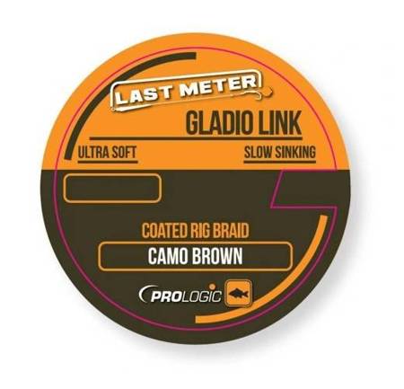 PLECIONKA GLADIO LINK COATED 15M 40LBS CAMO BROWN Prologic (54466)