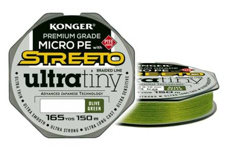 PLECIONKA NA OKONIE ULTRA TINY OLIVE GREEN 0,08mm/3,95kg 150m STREETO 216151008