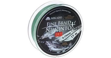 PLECIONKA NIHONTO FINE BRAID  006 GREEN 15M