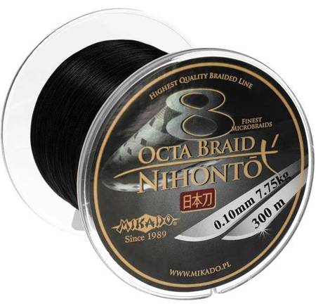 PLECIONKA NIHONTO OCTA BRAID  012 BLACK 300M