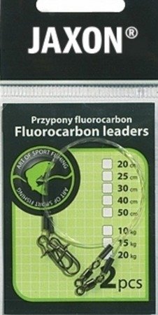 PRZYPON FLUOROCARBON 25CM 10KG 5X2SZT JAXON AK-PRF2510