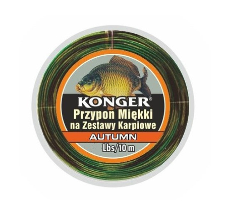 PRZYPON MIĘKKI AUTUMN NA ZESTAWY KARPIOWE 45Lbs/10m TEAM CARP KONGER 960011045