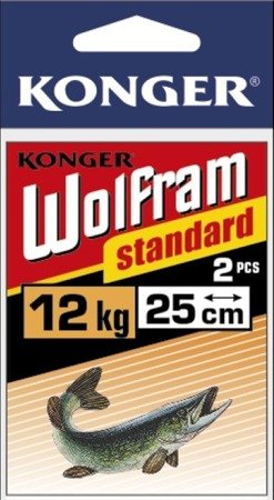 PRZYPON WOLFRAM STANDARD 20cm/12KG 20OP X 2SZT KONGER 267020012