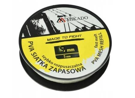 PVA SIATKA ZAPASOWA 44 mm / 5 m - WOLNO ROZPUSZCZALNA MIKADO APV-MER44-S