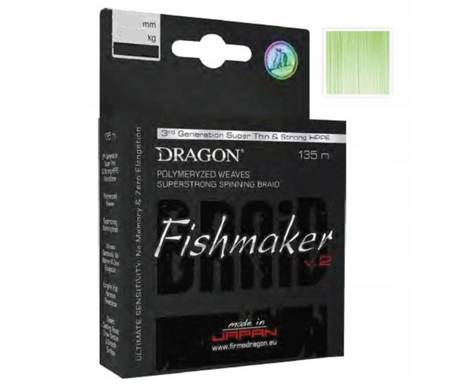 Plecionka  Fishmaker v.2 / Momoi 135 m 0.06 mm/4.85 kg zielona fluo    DRAGON PDF-41-12-406