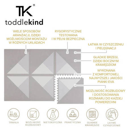 TODDLEKIND Mata do zabawy piankowa podłogowa Prettier Playmat Kyte Storm