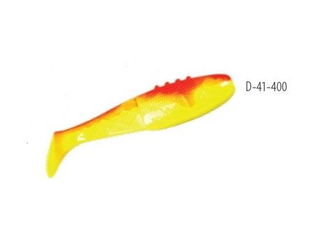 V-LURES Reno Killer PRO 4"/10cm 3szt./bag SUPER YELLOW/ORANGE      DRAGON CHE-RN40D-41-400