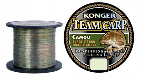 ŻYŁKA TEAM CARP CAMOU DARK GREY 0.25/1000 KONGER 236001025