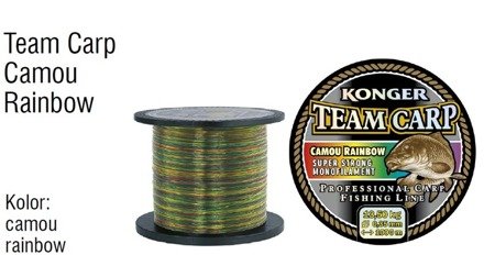 ŻYŁKA TEAM CARP RAINBOW 0.40/600 KONGER 235600040