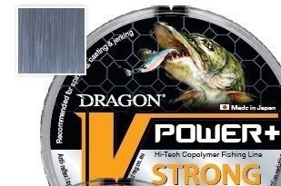 Żyłka  V-Power+ STRONG / Made In Japan 150 m 0.16 mm/3.80 kg szaroniebieska    DRAGON PDF-32-33-016